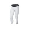 Pro Hypercool Letter Waistband Basketball Training Three-Quarter Compression Pants Men Bottoms White 891835-100