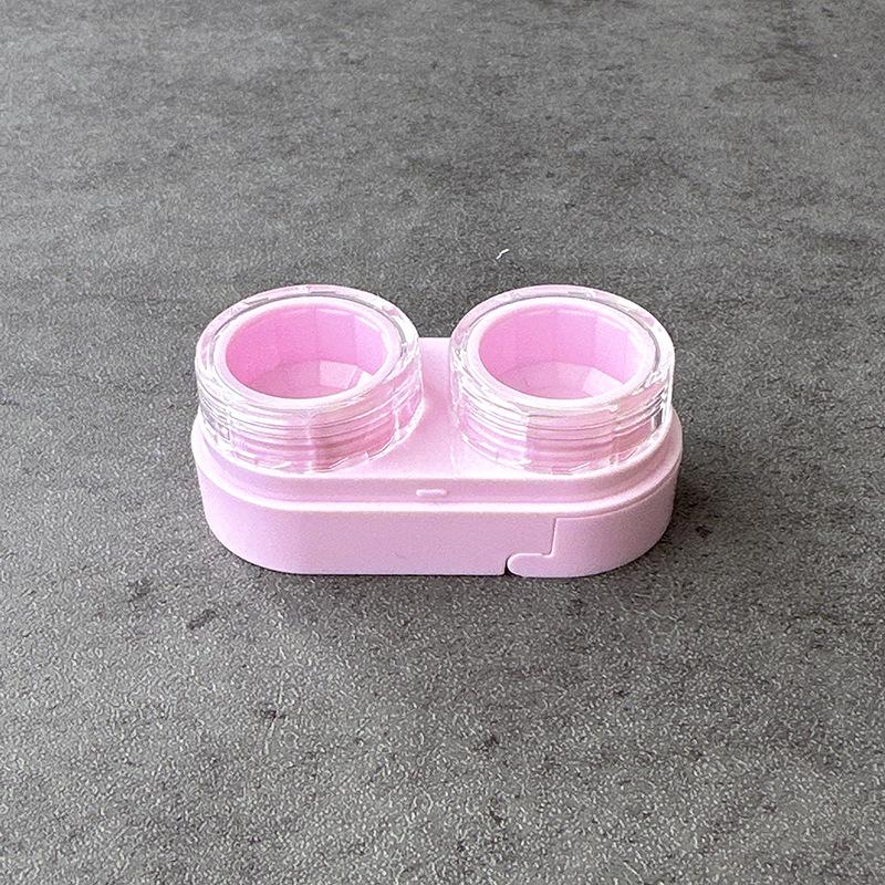 1PC Cream Colour Contact Lenses Box Travel Holder Container Soaking Contact Lens Box Mini Contact Lenses Case Accessorie