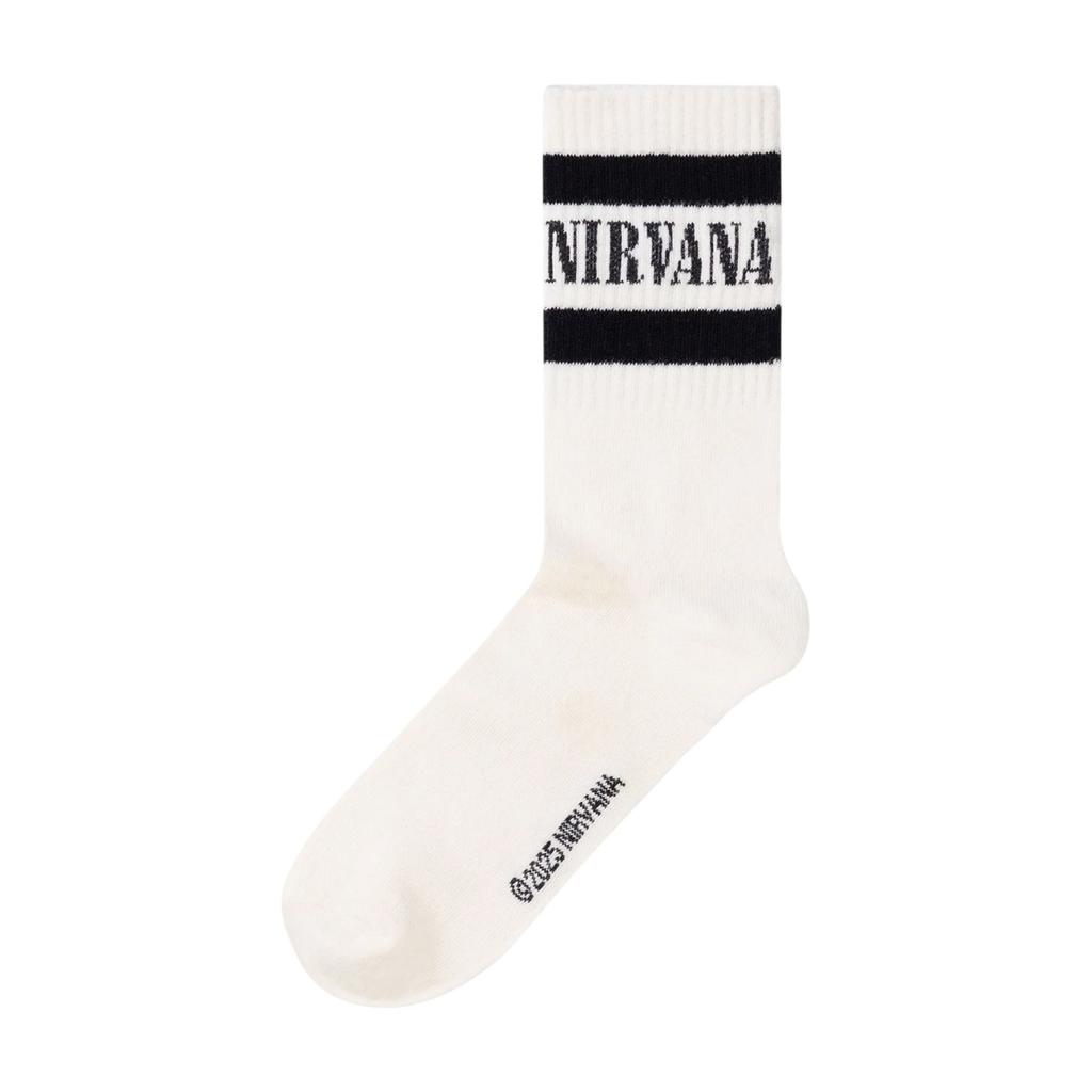 Nirvana Mens Logo Calf-Length Socks (Pack of 3)
