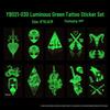 New Two-Color Luminous Tattoo Stickers for Nightclubs and Concerts
