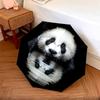 Panda Close-up pattern, automatic folding umbrella, portable and foldable design, 8 ribs, a Christmas or birthday gift.