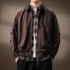 Herren Trendy Amerikanischer Scheunenstil Patchwork Reversjacke - Herbst Locker Lässige Oberbekleidung