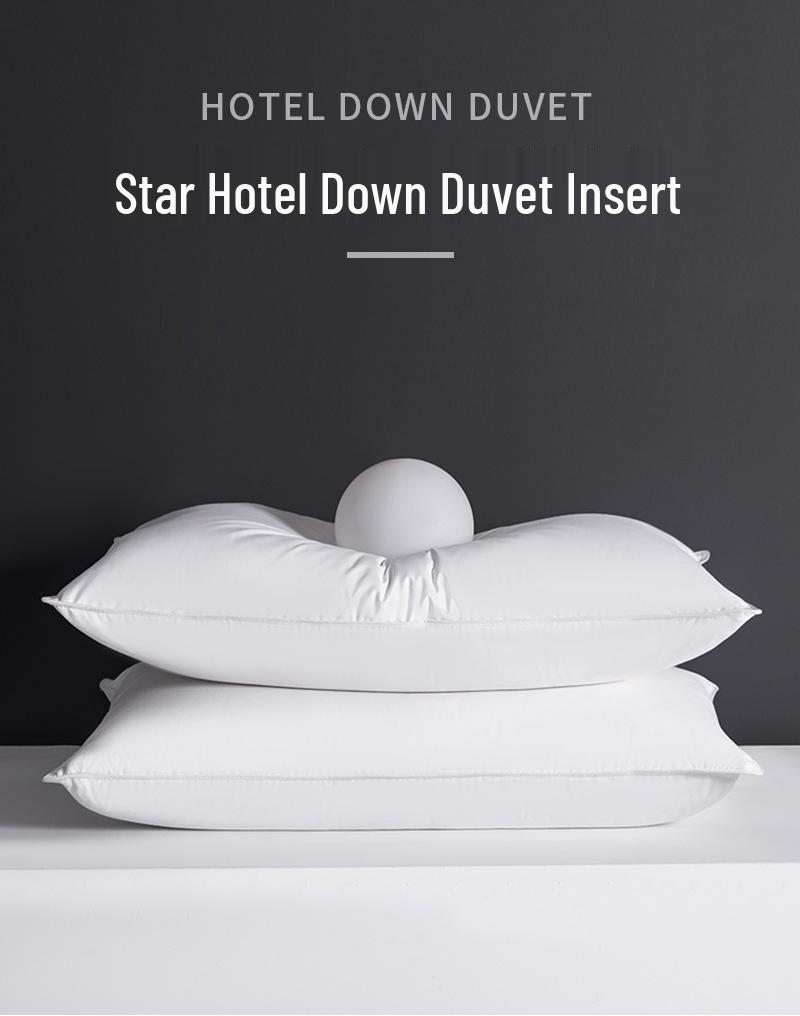 Luxury 95% White Goose Down Neck Support Pillow