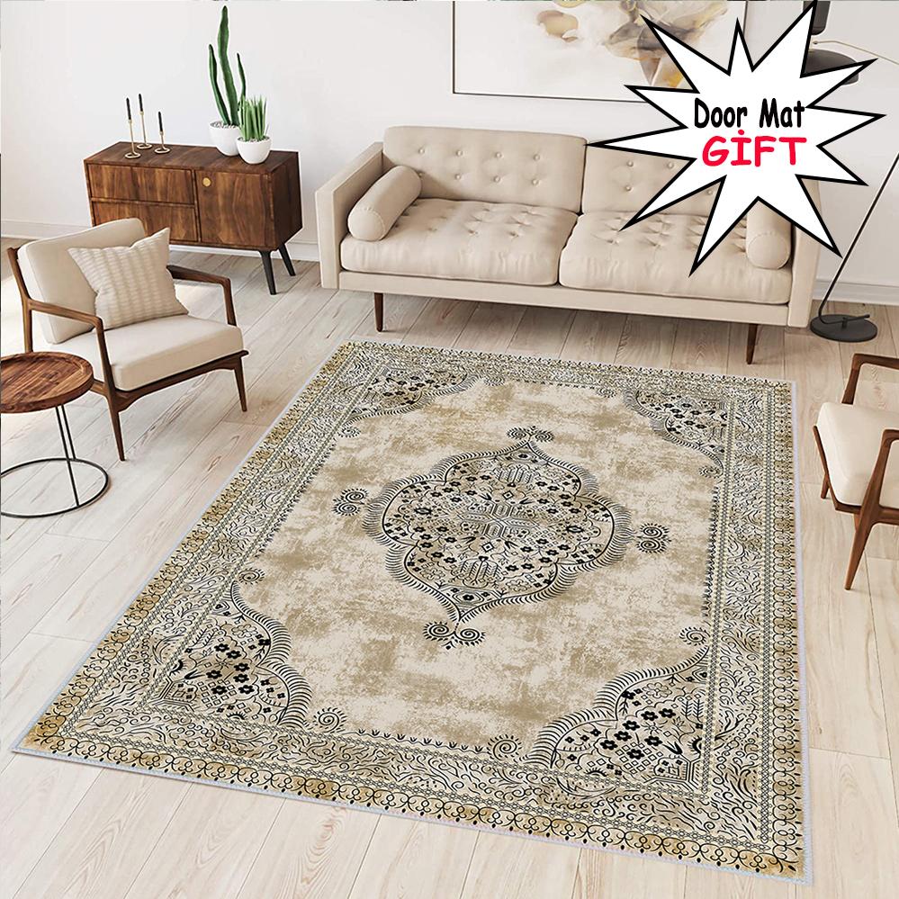 

Rovigo Home Цифровая печать Моющийся нескользящий напольный ковер для гостиной RVGHOME0306-SD482