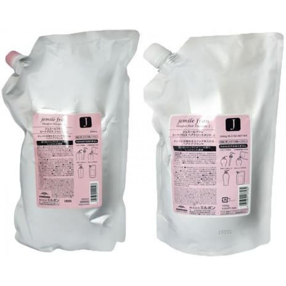 

[Набор] Milbon Milbon Gemile Franc Heat Gloss Shampoo J 2500 мл + Treatment J 2500 г [наполнитель] Набор шампуней и лечебных средств