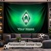Wall Hanging Tapestry Custom NameWerder Bremen FC Pattern Personalized Printed Fabric Wall Decor