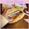 Rilakkuma Plush Pencil Case With Large Capacity For School Students And Cute Style Storage Bag