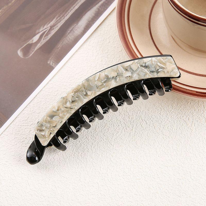 1pc Acetate Glass Banana Clip, Ponytail Hair Clip, Vertical Clip, Women's Back of the Head, Hair Clip, Hair Accessory