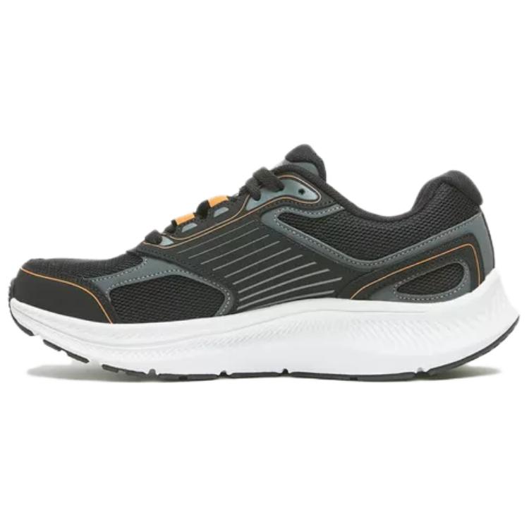 Skechers Мужские Удобные Универсальные Ткань Синтетическая Кожа Амортизирующие Прочные Низкие Кроссовки Мужские кроссовки Черный 220866-BKOR 41