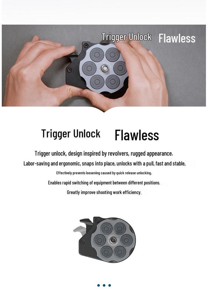 ZEAPON AI-H1 Universal Slider Tripod Monitor Camera Head