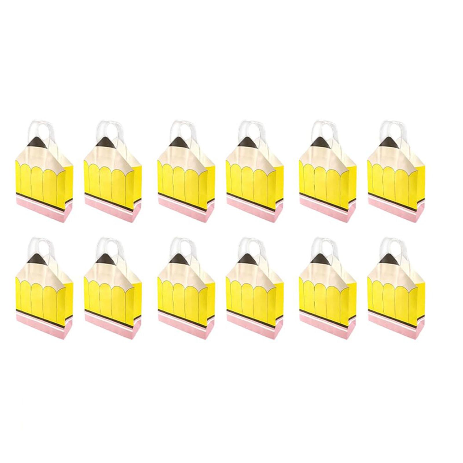 

Снова в школу Карандаш Ручная веревка Бумажный пакет Пакет для подарков на вечеринку в кампусе One Size жёлтый