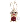Fashion Cute Bunny Brooch Summer Clothes with Accessories High Sense Light Luxury Exquisite Animal Rabbit Corsage Woman
