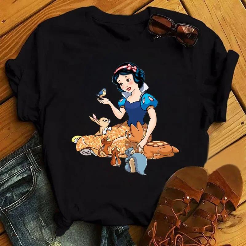 Graphic Print Women T Shirts Harajuku Streetwear Hip Hop Casual Loose O-neckShort Sleeve Y2k Tops