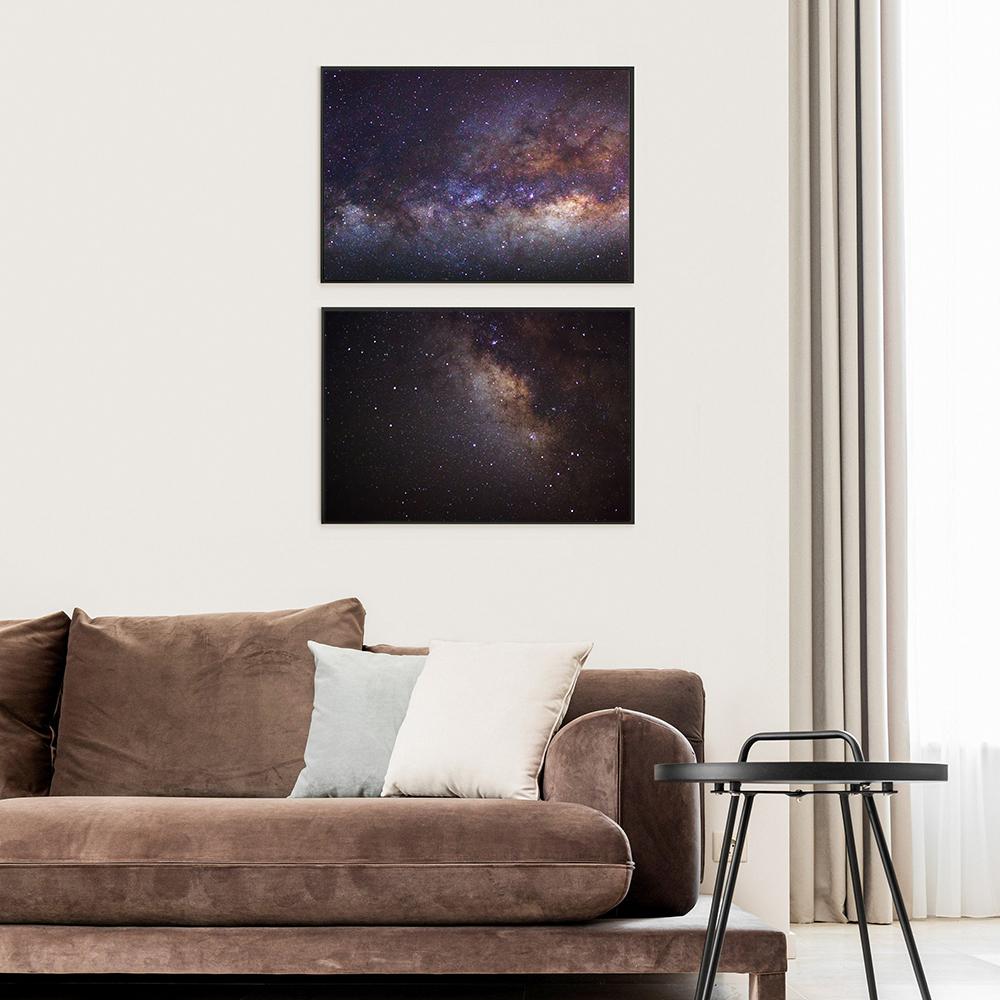 Space Cosmic Planets Canvas Painting Starry Sky Clouds Nebula Wall Art Picture Posters and Prints for Home Decor Modern Mural