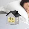 Children's House-shaped Digital Alarm Clock, Night Light, Roof for Room