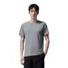 Anta Comfortable Casual Simple Solid Color Round Neck Pullover Versatile Short Sleeve T-Shirt Men Tops Monet-Gray 152520141-2
