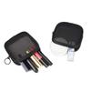New Square Black Nylon Transparent Mesh Cosmetic Bag Makeup Organizer Portable Data Cable Earphone Coin Charger Storage Pouch
