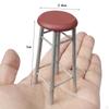 1: 12 Doll House Wooden Bar Chair, Pretend Play Toy Ornament Scene Decor Mini Furniture