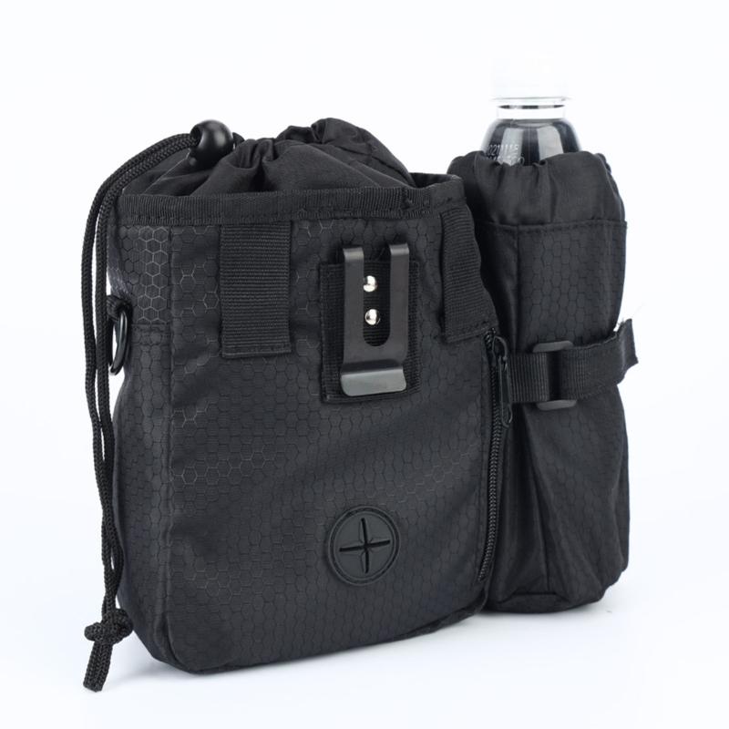 Waterproof Dog Training Waist Pack Portable Pet Treat Pouch Adjustable Belt Waste Bag Dispenser Polyester Texture