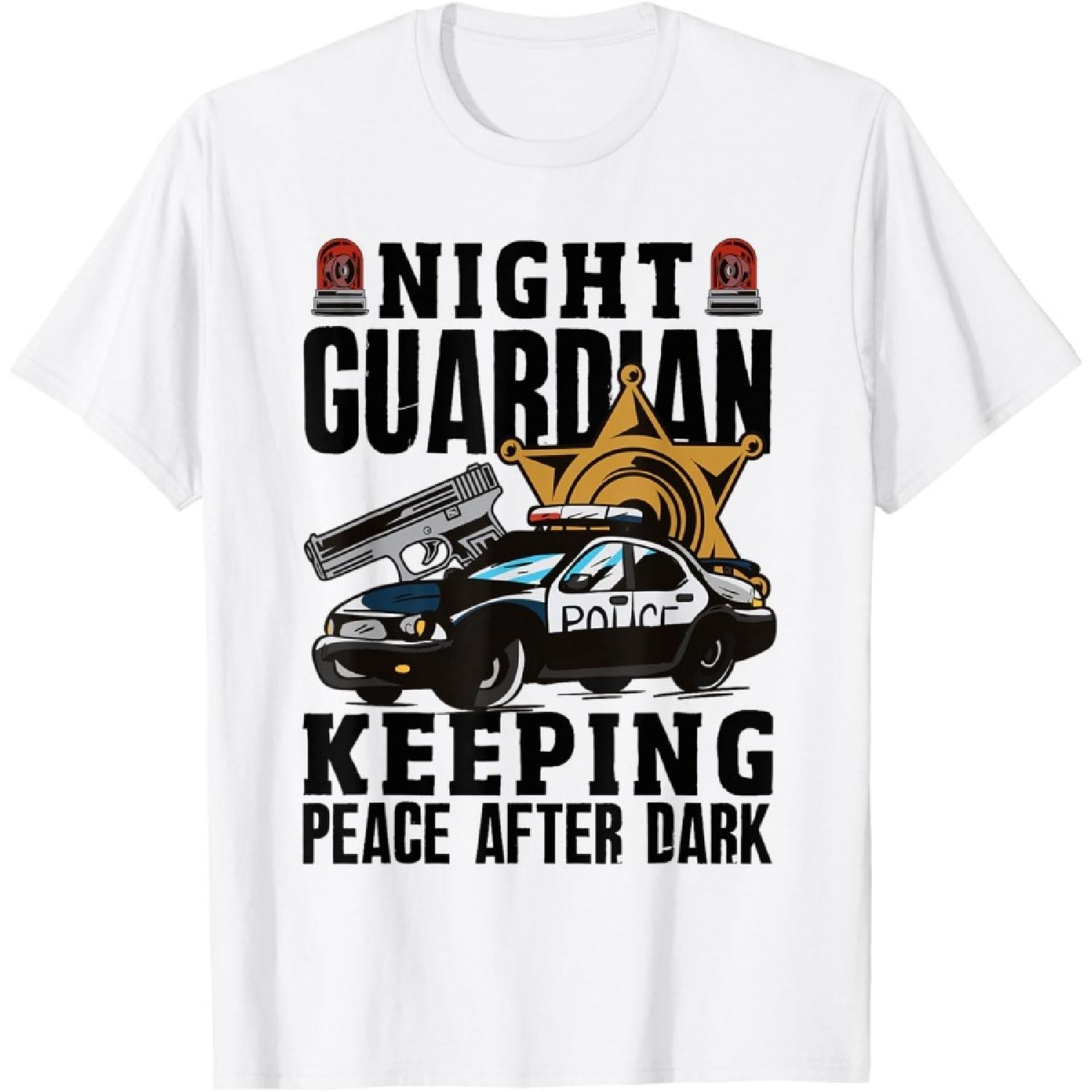 Футболка «Полицейский ночного патруля, подработка»(8) S