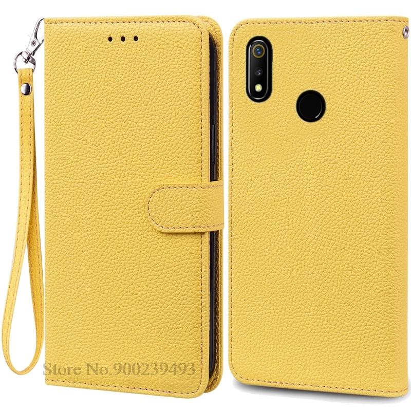For Realme 3 Case Soft Pu Leather Flip Wallet Case For Realme 3 Pro Case Phone Cover For Realme 3 Pro Coque Fundas Bumper