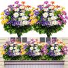 Simulated Bouquet Chrysanthemums Daisy Outdoor Home Decoration Ornaments Plastic Fake Flowers Green Plants Arrangement Props