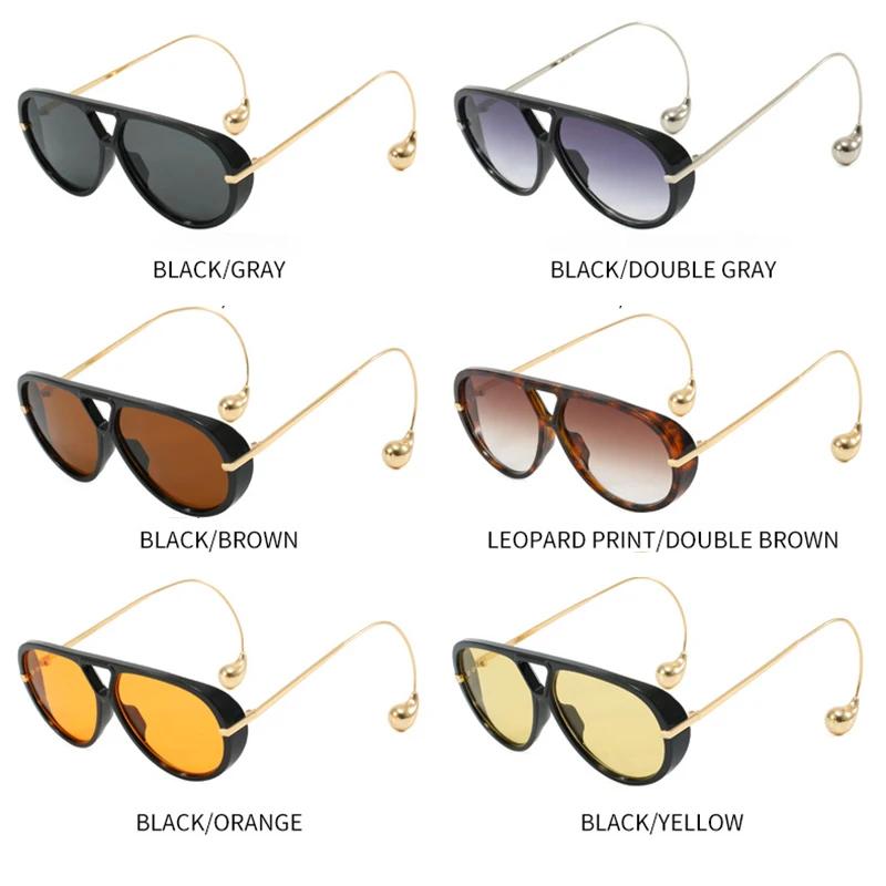 Oversize Unique Pilot Sunglasses Fashion Punk Sun Glasses Shades UV400