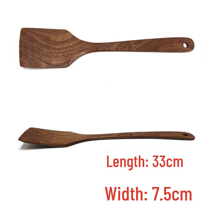 Zhi Shi Wenge Wood Non-Stick Kitchen Utensil Set