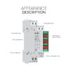 Din Rail Smart LED Digital DC11V-310V Direct Current Voltage Meter Numeric Display Voltage Gauge for Electronics