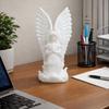 3D Tištěná socha Strážného anděla Nádherná andělská ozdoba Figurka anděla Kancelářský pracovní stůl