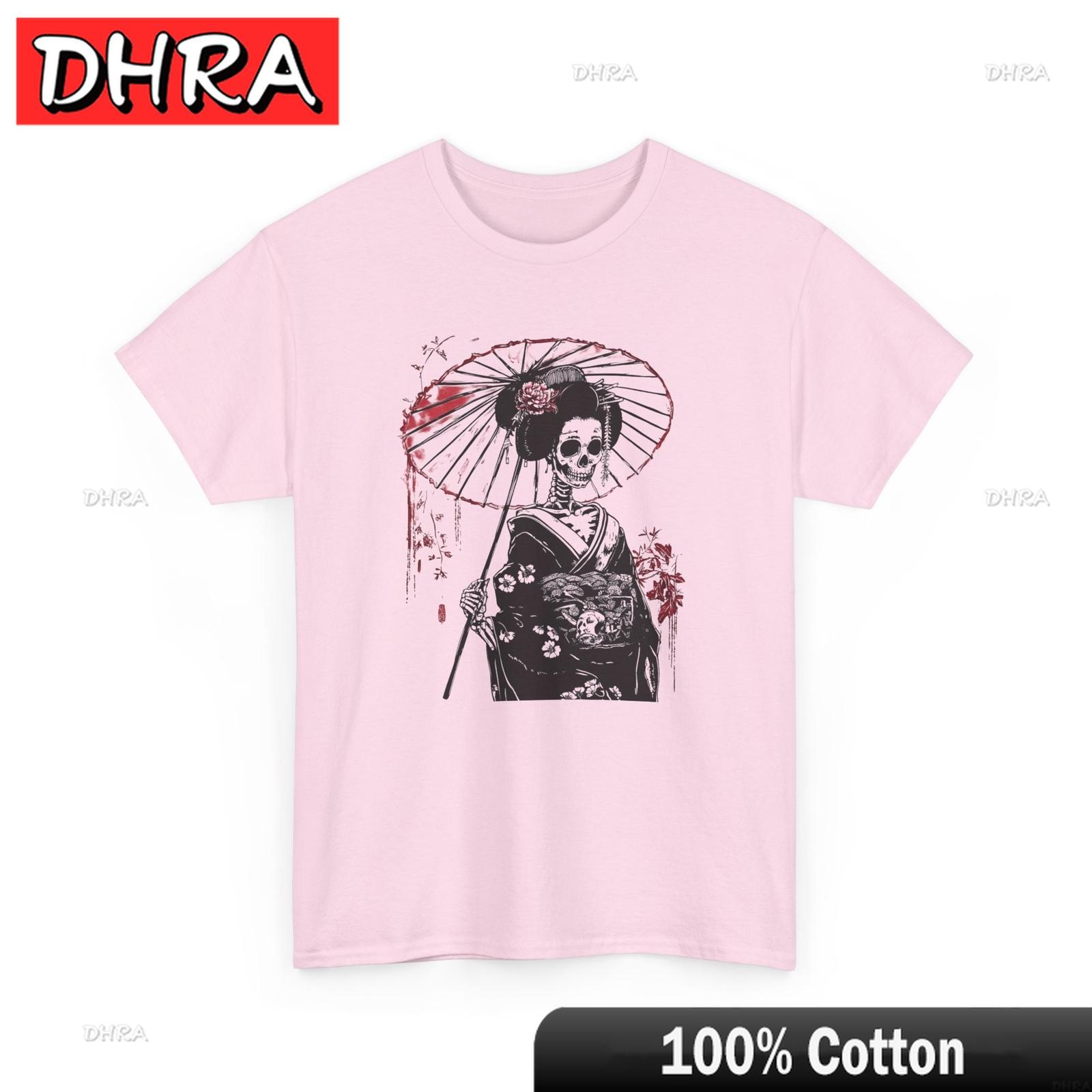 

Japanese Skeleton Geisha TShirt Geisha TShirt Japan Women Shirt Hiphop Streetwear Vintage Graphic Shirts for Summer TShirt 4XL