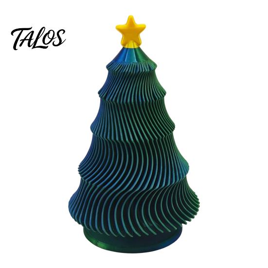 Travel Fidget Gadget 3D Printed Christmas Tree Toy, Lightweight Mini Desktop Ornament, Compact Relaxation Decompression Hand Toy for Anxiety