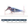 Leurres de pêche de surface 80 mm 12 g Ailettes Métalliques Simulation d'Oiseaux Flottants Conception Artificielle