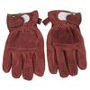 Heat Resistant Gloves Calf Leather Polyester Hand   BBQ Grill Oven Mitts Short Type