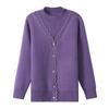 Stylish Two-Piece Look Knitwear for Middle-Aged & Elderly Women - Autumn/Winter, Velvet-Lined, Thick, Warm, Loose Fit, Large Size Mom’s Sweater
