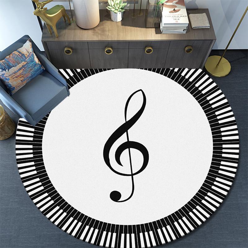 

Cartoon Print Round Area Rug,Carpet Rug for Living Room Bedroom Sofa Playroom Decor,Non-slip Floor Mat 80cmx80cm