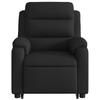Massage Recliner with Rising Function Black Fabric