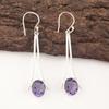 Sisters Day Deal Natural Iolite 925 Silver Ethnic Dangling Boho Earrings Jewelry EE-136-4