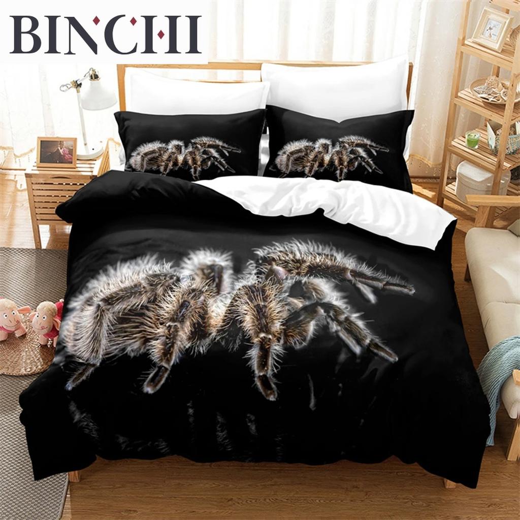 Spider And Animals Bedding Set Microfiber 3D Print Duvet Cover Queen King Size Fashion Des