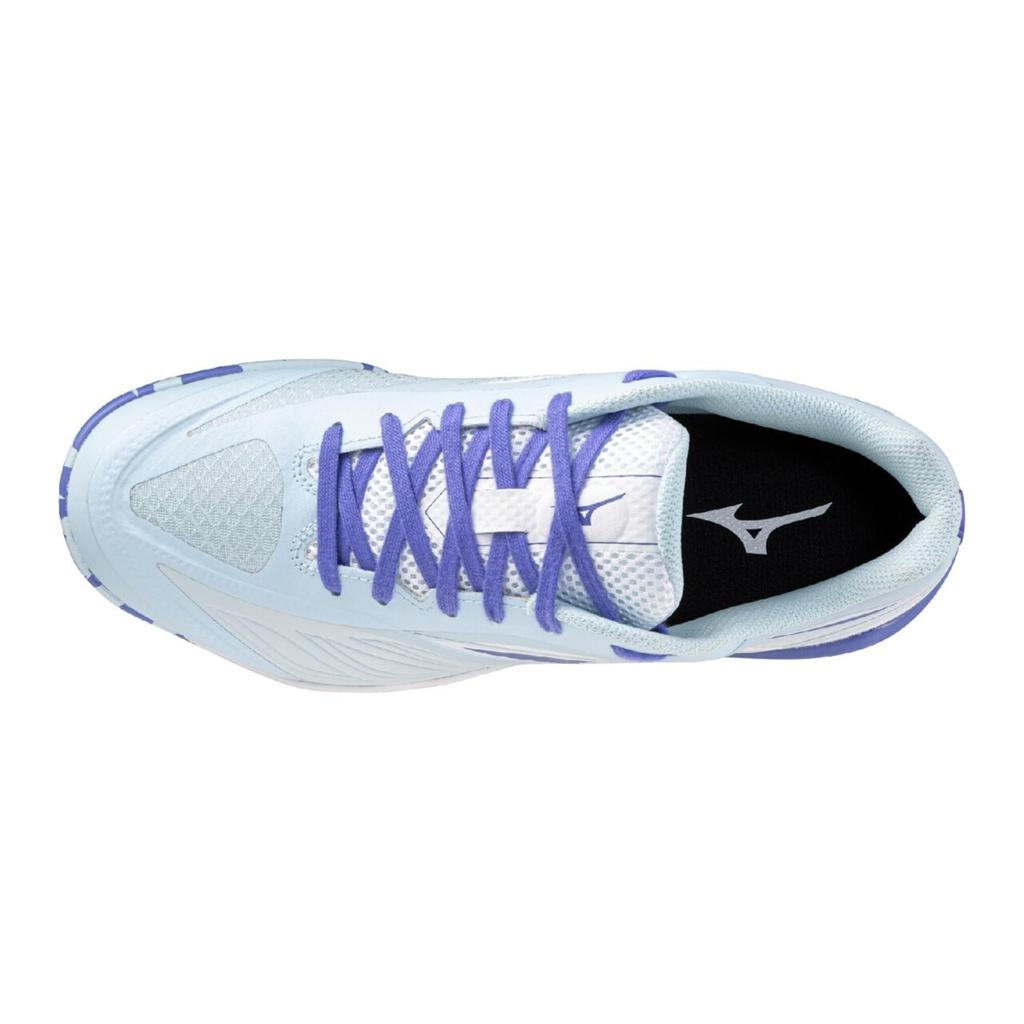 Mizuno Wave Medal 8 Table Tennis Light and Size 2E Shoes, Blue, White, Navy, 23.5 cm,