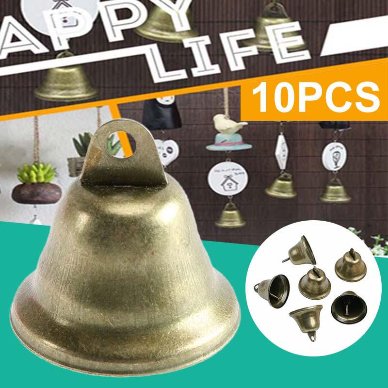 

PDTO 10 шт 38 мм Винтажные бронзовые джингл-колокольчики для изготовления ветровых курантов DIY Инструмент