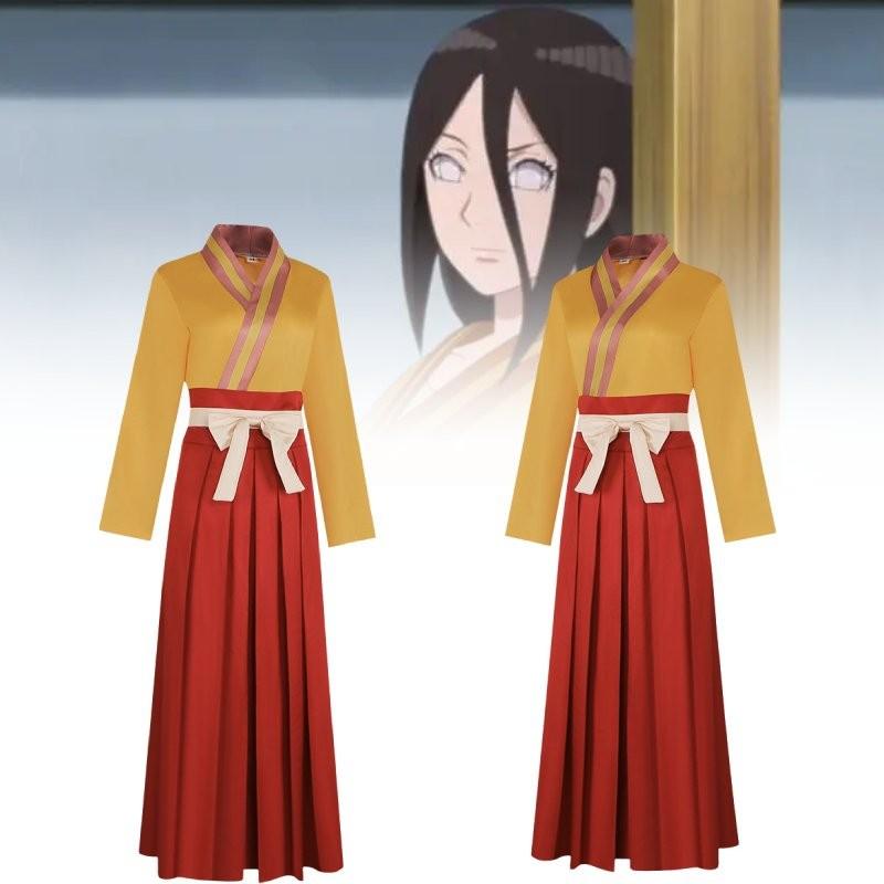 Naruto Hyuuga Hanabi Ladies Role Play Costume Suit Cosplay Clothes Set Dresses