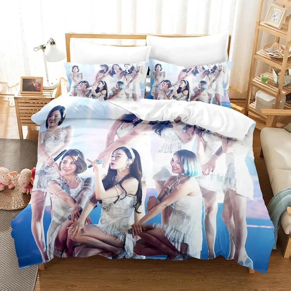 Comforter Kpop Girls Generation Bedding Set Bed Set Comforter King Queen Size Boys Adult Bedding Set