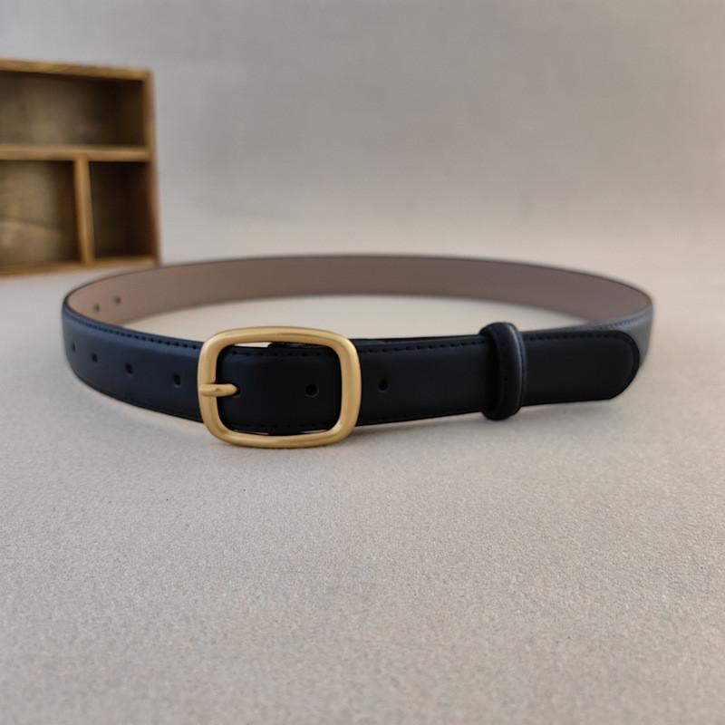 

Genuine Women Leather Belt Summer Fashion Casual Dress Wear Pin Office Buckle Black Gold