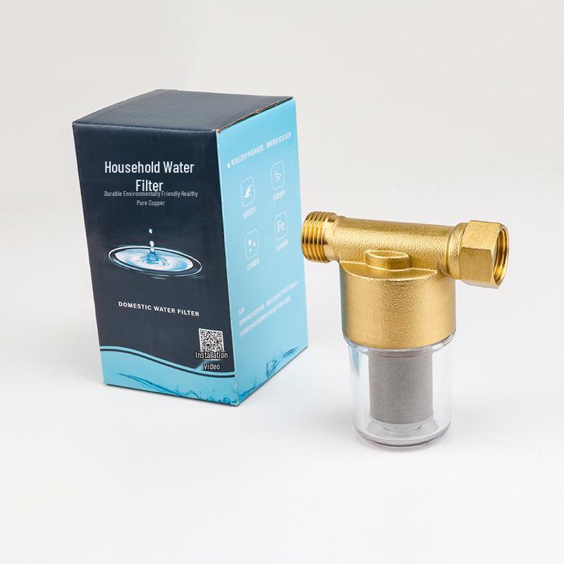 Взрывозащищенный латунный предфильтр для водонагревателя - Высокий поток, Очиститель от накипи, Не требует замены