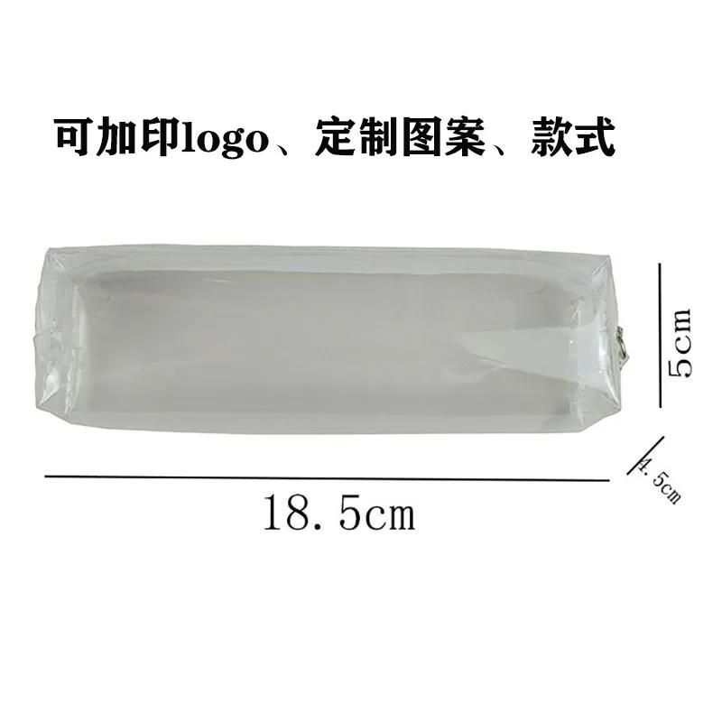 Transparent Stationery Pencil Bag Student Examination PVC Pen Case Unisex Pouch School Supplies