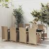 Day and Night - Day and Night Garden Dining Set 9 Pieces and Beige Synthetic Rattan Cushions