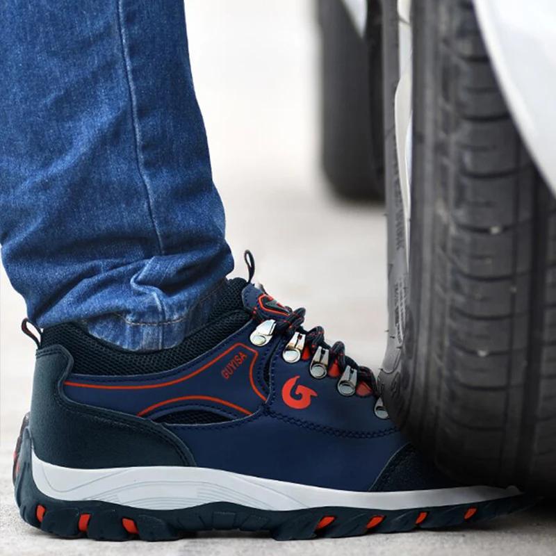 Men Work Safety Shoe Boots Steel Toe Security Protection Shoes Anti-Smash Anti-puncture Constrcution Shoes Man Work Boots