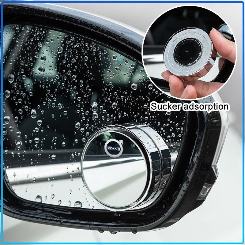 2Pcs Adjustable 360 Degree Car Blind Spot Rear View Mirror Angle For Volvo 240 C70 S40 S50 S60 S70 S80 S90 V40 V50 V60 V90 XC40 XC60 XC90 Vnl Truck