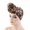 India Turban Women Printed Turban Big Flower Headwear Bandana Hijab Long Turban Hair Accessories